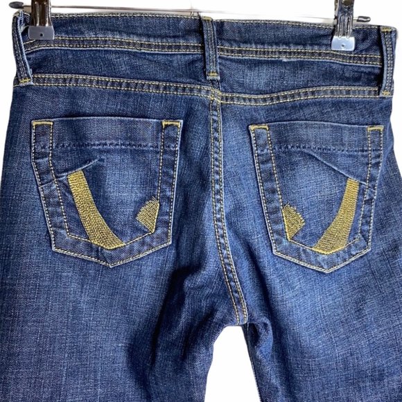 Dry Aged Denim James Jeans Antique Gold Bootleg - Picture 4 of 16